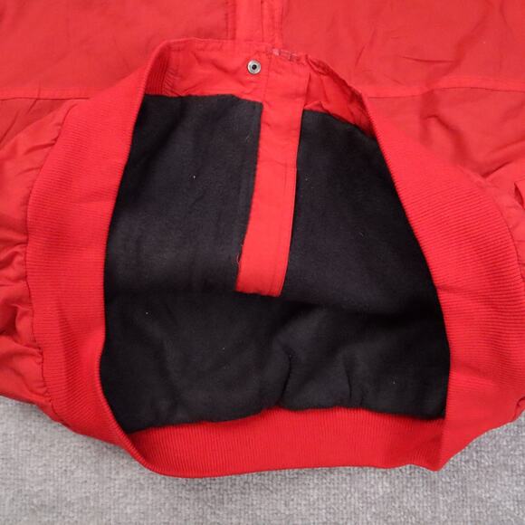 VTG Helly Hanson Fleece Lined XL Red Long Sleeve Full Zip Nylon Jacket - Picture 9 of 13